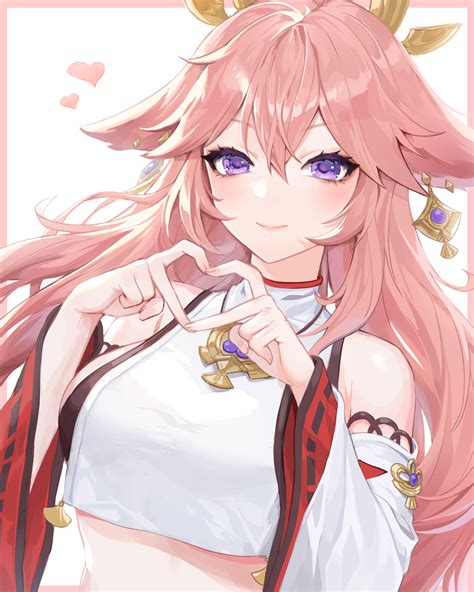 Yae Miko from the Genshin Impact Deepthroat, Facesitting and.